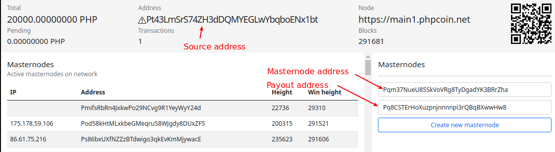 PHPcoin冷主节点说明 (机器翻译)