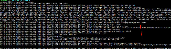 Avail 轻客户端节点搭建图文全流程(包含轻节点搭建以及领水步骤)